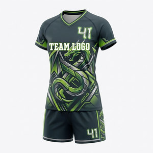 Maillots de volley-ball pour femmes 100% polyester, sublimation, uniformes de tennis et de volley-ball, uniformes de volley-ball professionnels - Product Image 4