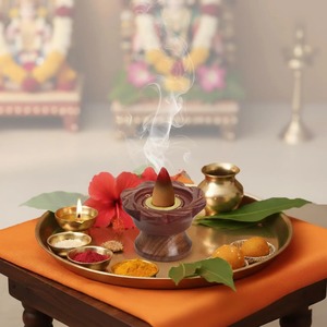Wooden Incense <b>Burner</b> Hot Selling Brown Polished Acacia Wood Holder Handmade Natural Eco-Friendly Aromatic Religious Home Decor - Product Image 5