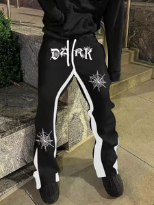 New Lightweight Mid 3D Cartoon Print Breathable Polyester/Cotton European American Style Casual Sports <b>Pants</b> Drawstring Men - Product Image 5