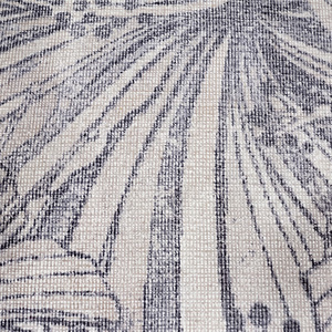 Tapis moderne en laine charbonnée ivoire, motif floral, tufté à la main, antidérapant, écologique, art botanique, épais, pour salon et chambre - Product Image 4