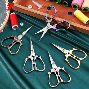 Tijeras de bordado de alta calidad para cortar telas con precisión, tijeras artesanales de acero inoxidable duraderas para suministros de costura - Product Image 6