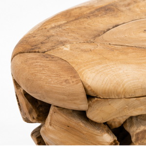 ARTERRA Premium Organic Teak Root Mosaic Eco-Friendly Handmade <b>Coffee</b> <b>Table</b> Oval Shape Accent <b>Table</b> Resort Lobby Living Room - Product Image 3