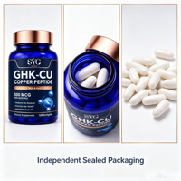 SYC BIO GHK-CU Peptide de Cuivre 300 mcg Mélange de Qualité Gélules Molles 120 Gélules Marque Privée OEM ODM Prix Usine Vente en Gros