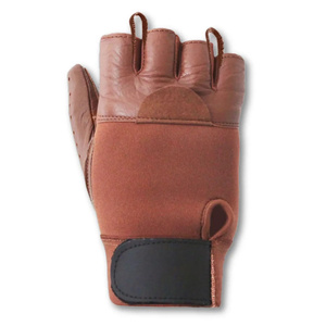 Premium Quality Classic Sheep Grain Leather Wheelchair Gloves Fingerless Industrial Safety Personal Protective Gloves Casual Gym - Product Image 4