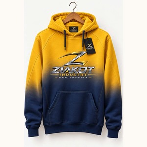 Sudadera con Capucha Deportiva 3D con Diseño de Graffiti Personalizado, Color Gris Marino-Rojo, Venta Directa al Por Mayor de Ziakot Industry - Product Image 4