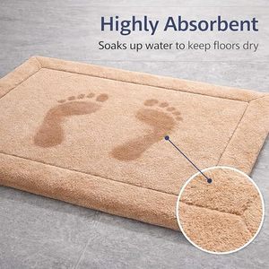 Tapis de salle de bain personnalisé en mousse à mémoire de forme, absorbant l'eau, antidérapant, doux et épais, pour la douche et les toilettes - Product Image 2