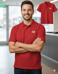 Camisa Formal para Hombre, Cómoda, de Algodón Suave, Tejido de Punto, Transpirable, de Manga Corta, con Diseño de Puntos - Product Image 6
