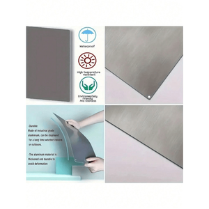 Panneau de signalisation routière en métal résistant aux intempéries CIFbuy, pour parking réservé aux visiteurs, utilisation intérieure et extérieure, avec TikTok pour le service de retrait Temu - Product Image 6