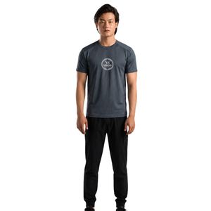 Camiseta Deportiva Gris para Hombre, Ligera, Transpirable, Cuello Redondo, Manga Corta, para Gimnasio, Entrenamiento, Ejercicio, Rendimiento, Ropa Deportiva - Product Image 1