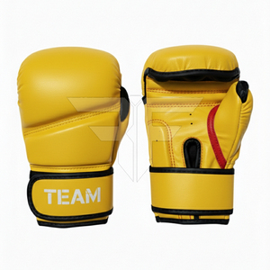 Gants de boxe en cuir personnalisés professionnels OEM ODM, blancs et orange, fermeture auto-agrippante, évacuation de l'humidité, respirants, antidérapants, anti-UV - Product Image 4