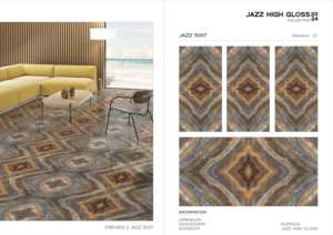 Azulejos de porcelana modernos con superficie de alto brillo Jazz, tamaño 60x120cm, 600x1200mm, 24x48, para paredes y suelos interiores elegantes. - Product Image 3