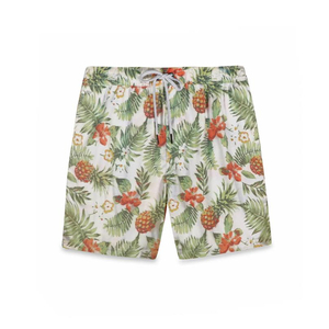 SELF INDUSTRIES SN-794 Drawstring Mid-Rise Men's <b>Knee</b>-Length Casual Shorts with Pockets Polyester/Cotton Blend Breathable - Product Image 5