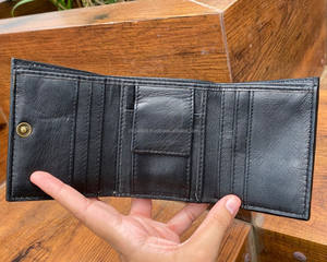 Cartera personalizada de cuero para hombre, billetera vaquera occidental tallada con flores de cuero genuino, billetera de cuero de vaca para tarjetas de crédito - Product Image 4