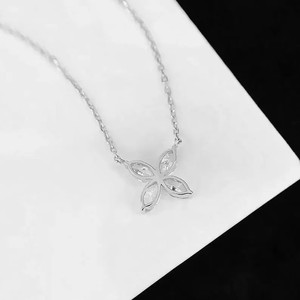 Flower Chain <b>Bracelet</b> 925 <b>Silver</b> Marquise Moissanite Floral <b>Charm</b> Elegant Jewelry Gift - Product Image 3