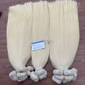 Top qualité doux lisse plus mince russe #60 cheveux Machine trame pas de retour cheveux Double dessiné trame Extensions de cheveux - Product Image 3