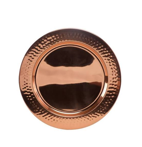 Assiette de présentation en cuivre, vaisselle sûre, design classique, pour usage festif - Product Image 3