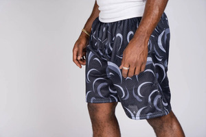 Pantalones Cortos de Malla para Jóvenes de Béisbol PURE, Personalizados con Sublimación, Diseño Drip Candy con Elementos de Béisbol, para Entrenamiento, Casuales, de 5 Pulgadas - Product Image 4