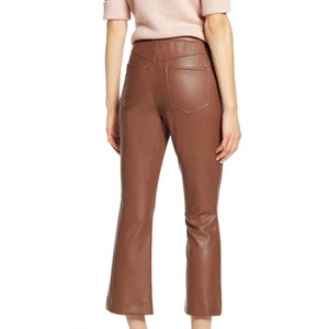 Full Custom Made Mid Waist Casual Leather <b>Pants</b> for Women with Custom Colors & Sizes Leather <b>Pants</b> - Product Image 4