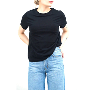 T-shirts courts personnalisés respirants à col rond pour femmes – Vente chaude – T-shirts courts unis à manches courtes pour tenue décontractée - Product Image 1
