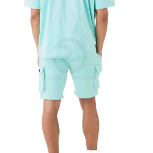 2025 New Arrival Men's Cotton <b>Short</b> Set Best Quality Fabric 100%Cotton Custom Logo Printing Summer Collection - Product Image 6