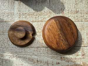 <b>Wooden</b> Salt Jar <b>Rustic</b> <b>Wooden</b> Storage Pot Durable Salt and Spice Container for Home Kitchen Restaurant Café and <b>Dining</b> Settings - Product Image 3