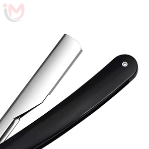 IMANS ENTERPRISES Manual Folding <b>Razor</b> with Replaceable Stainless Steel Blade Plastic Handle for Barber Face Shaving - Product Image 2