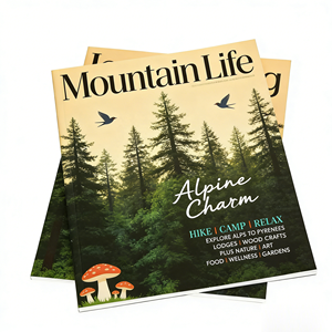 Impresión Offset Económica y Ecológica de Revistas, Servicio de Impresión de Libros con Encuadernación Perfecta, Tamaño Personalizado, Tapa Blanda de Cartón - Product Image 1