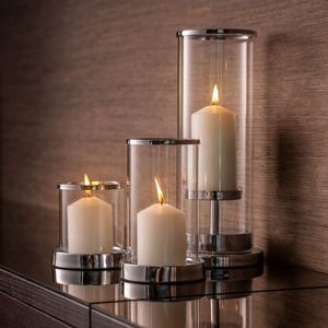 Lavish Metal Glass <b>Hurricane</b> Candle Holder Premium Decorative <b>Lantern</b> for Christmas Easter Handmade Durable Living Space - Product Image 5