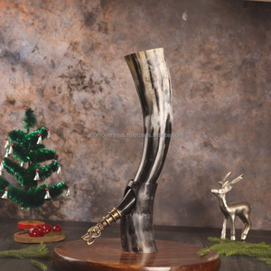Cuerno de Buey Vikingo Tradicional para Beber, Utensilios de Bar Medievales - Product Image 3