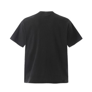 T-shirt en coton tricoté 100 % pour homme, manches courtes, coupe classique, imprimé sérigraphié motif guitare musicale, col rond, style urbain, séchage rapide, 180 g - Product Image 3