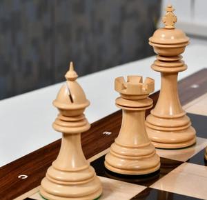 Piezas de Ajedrez Premium Serie Ferocious Elite en Madera de Ébano, Rey de 4.45 Pulgadas, al Mejor Precio - Product Image 1