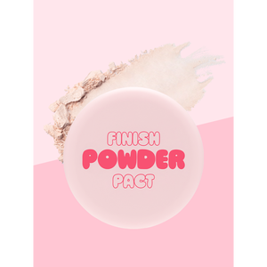 Mi Factory Oil-Finish Pink Beige 5g Powder Pact <b>Makeup</b> Setting Powder - Product Image 1