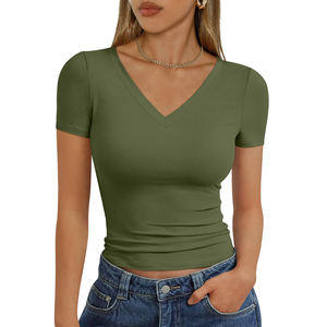 Oferta de Verano: Camisetas de Algodón Personalizadas para Mujer, Cuello Redondo, Corte Regular, con Gráficos 3D en Tela Vaquera, Excelentes para Combinar - Product Image 1