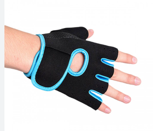 Guantes de Gimnasio Unisex Ligeros, Transpirables, de Cuero y Poliéster, Antideslizantes, Duraderos, sin Dedos, con Protección Completa de la Palma para Levantamiento de Pesas - Product Image 4