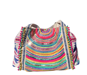 Sac à bandoulière en coton perlé fait main, magnifique et tendance, pour femme, disponible à prix avantageux - Product Image 6