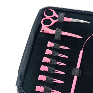 Custom Colour Stainless Steel <b>Plastic</b> Hair Extension Kit Pliers Pulling Hook <b>Beads</b> Tool Regal Impex - Product Image 2