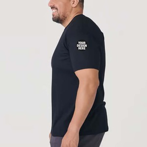 T-shirts Homme Col Rond Coupe Ajustée Épaisse en Mélange Coton/Polyester 60/40 Structurés pour Tenues de Travail et Streetwear – Modèle Uni - Product Image 1