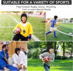 หมวกกันน็อคแบบกำหนดเองสำหรับเด็ก 7on7 ยูธ การ์เดี้ยน แคปส์ สำหรับกีฬาทางน้ำ ฟลักก์ ฟุตบอล อเมริกันฟุตบอล พร้อมปลอกหุ้มแบบซอฟต์เชลล์ - Product Image 6