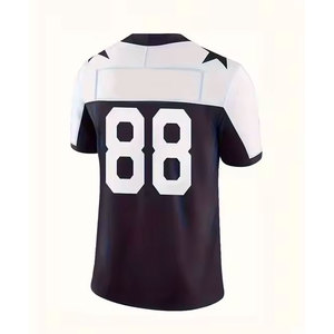 ชุดยูนิฟอร์มรักบี้ปักลายคุณภาพสูง ทรงโอเวอร์ไซส์ สีดำ ระบายอากาศได้ดี ชุดยูนิฟอร์มอเมริกันฟุตบอลแบบกันหนาว - Product Image 6