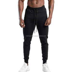 2025 hommes coupe ajustée athlétique pantalons de survêtement coton Joggers ceinture élastique doux Stretch décontracté sport vêtements de sport plat avant Style - Product Image 1