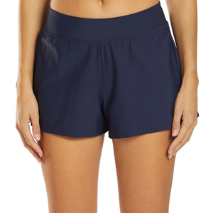 Shorts de Baño Casuales de Secado Rápido para Mujer, con Cintura Elástica, Lisos, Resistentes al Agua, para Playa - Product Image 2