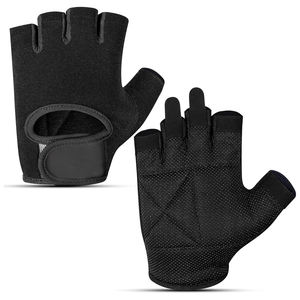 Guantes de Entrenamiento de Cuero para Hombre y Mujer, Diseño Transpirable de Medio Dedo, Ligeros, Unisex, para Levantamiento de Pesas - Product Image 3