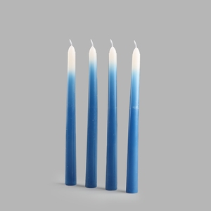 Velas Cónicas Azul Océano Ombre, Juego Premium al por Mayor, Hechas a Mano, Sin Humo, Sin Aroma, para Bodas, Hoteles, Navidad, Pascua - Product Image 3