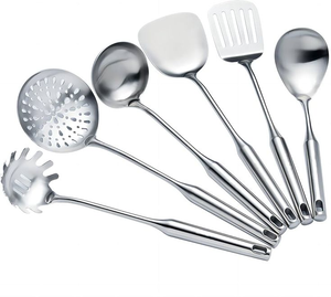 Ensembles de cuillères en métal classiques en acier pour mariages élégants et fêtes festives, fabriqués à la main - Product Image 1