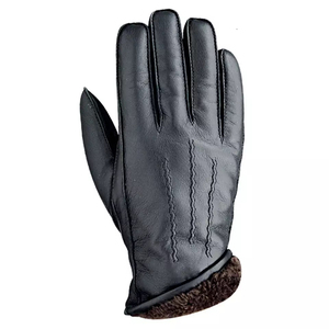 Gants en cuir véritable pour le froid, protection quotidienne des mains avec doublure intérieure douce - Product Image 4