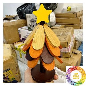 Decorative Wooden <b>Trivet</b> Stand with Natural Wood Petals for Pots <b>Pans</b> Bowls and Hot Serving Dishes for Kitchen and Dining Use - Product Image 6