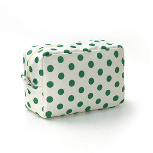 Polka Dot Cosmetic Bag Zipper <b>Makeup</b> Pouch Travel Toiletry <b>Case</b> Small Organizer - Product Image 2