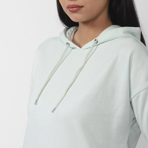 New custom Wholesale Latest Design New Arrival Women <b>Pullover</b> Hoodie & Sweatshirt Solid Color Custom Logo Blank Women Hoodies - Product Image 6