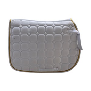 Tapis de selle en coton respirant avec coussin d'équitation polyvalent à coutures matelassées | Toutes les tailles | Fourniture en gros fabriquée en Inde - Product Image 1