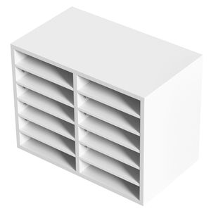 Organizzatore per Documenti in Legno Regolabile con 12 Scomparti, 20.4x12x16.1 Pollici, per Uso da Scrivania - Product Image 5